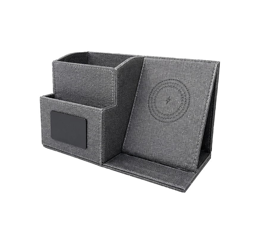 Desk Organizer With Wireless Charger
